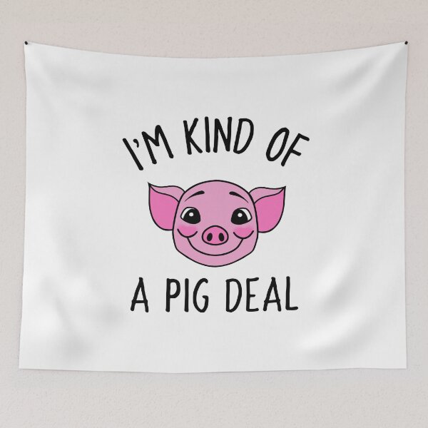 Item preview, Funny Cartoon Pig I'm Kind Of A Pig Deal designed and sold by Sartoris Art.