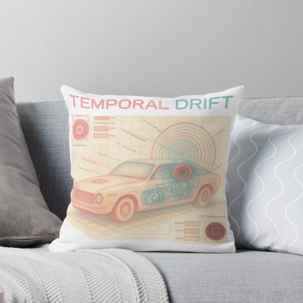Item preview, Temporal Drift Retro Futuristic Time Machine Blueprint T-Shirt designed and sold by Mousy17.