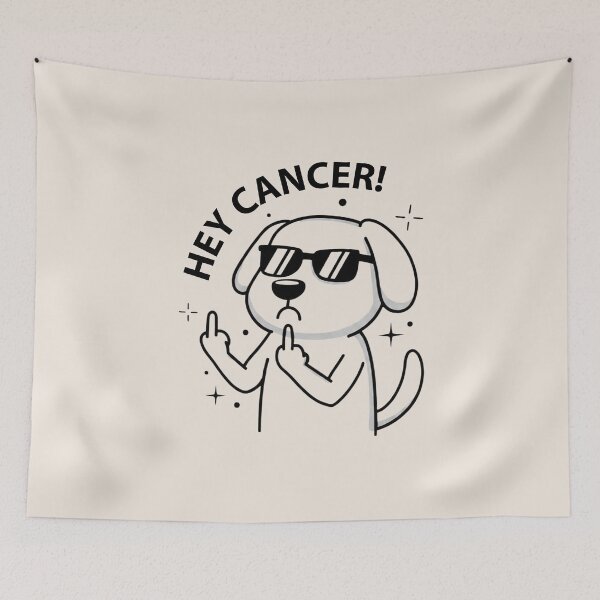 Item preview, Hey Dog Cancer, Cancer Warrior, Dog, Awareness Month, Cancer Fighter Gift, Cancer Survivor designed and sold by toongstudio.