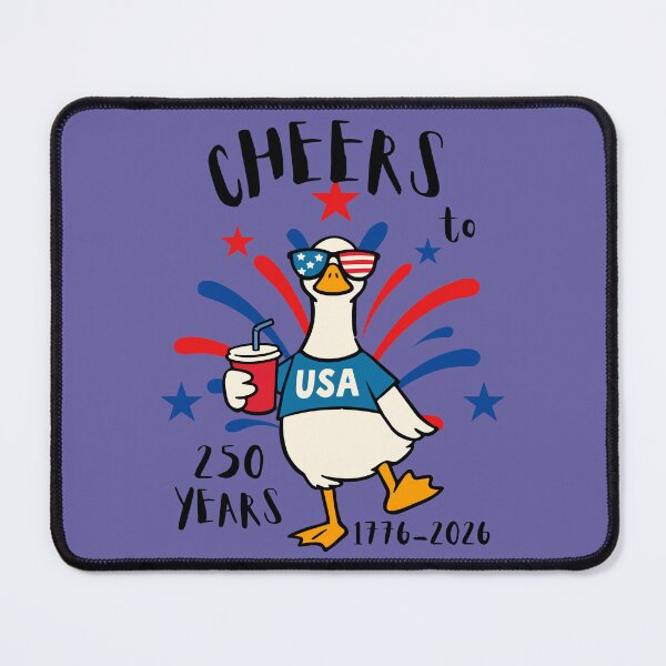 Item preview, Cheers to 250 Years America, USA Freedom, Independence Day Silly Goose designed and sold by Forevermore.