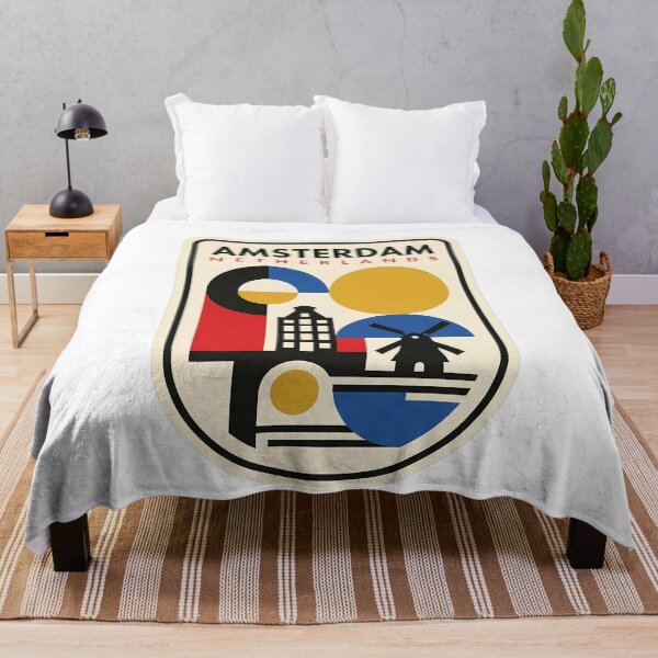 Item preview, Amsterdam Netherlands Bauhaus Geometric Travel Souvenir designed and sold by k3rstman1.