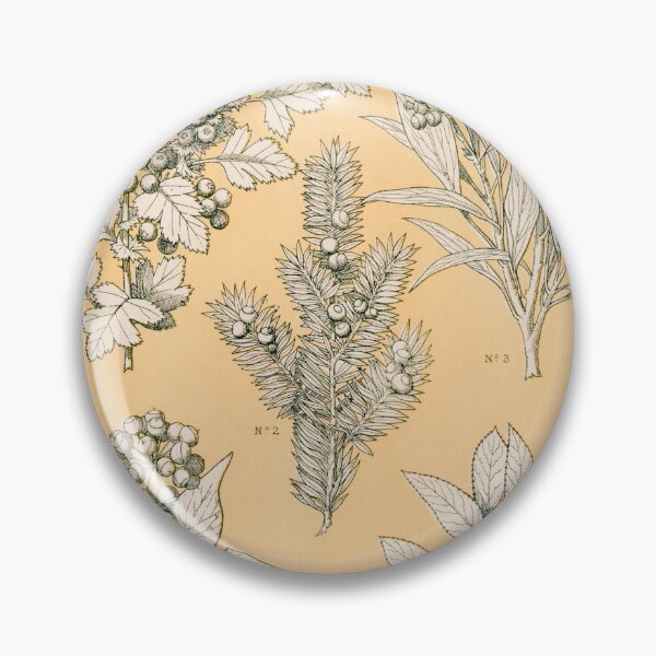 Item preview, Vintage Botanical Illustration by Owen Jones, Fruit Berries Leaves on Pastel Background designed and sold by Itaya Art.