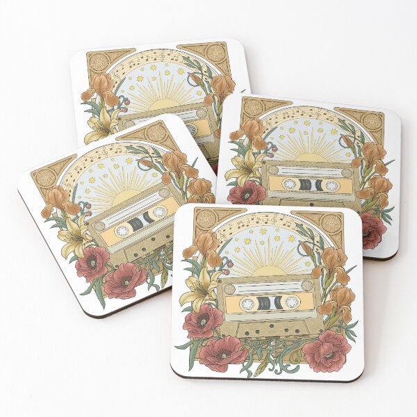 Item preview, Retro cassette flowers designed and sold by and-creative2.