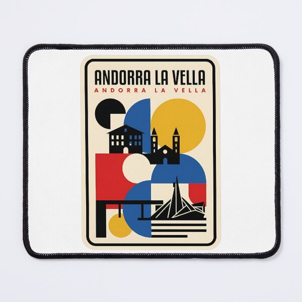Item preview, Retro Andorra La Vella Abstract Cityscape designed and sold by k3rstman1.
