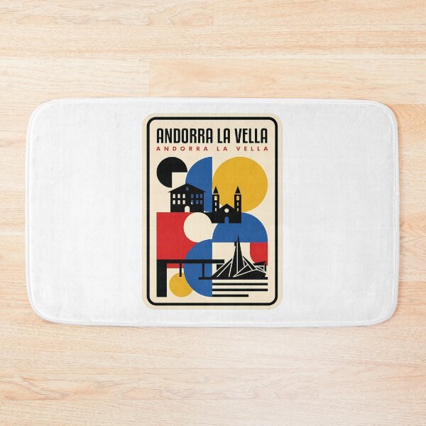 Item preview, Retro Andorra La Vella Abstract Cityscape designed and sold by k3rstman1.