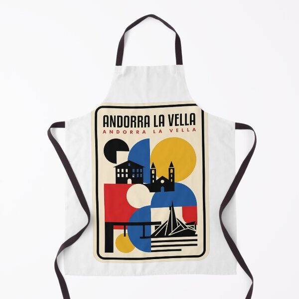 Item preview, Retro Andorra La Vella Abstract Cityscape designed and sold by k3rstman1.