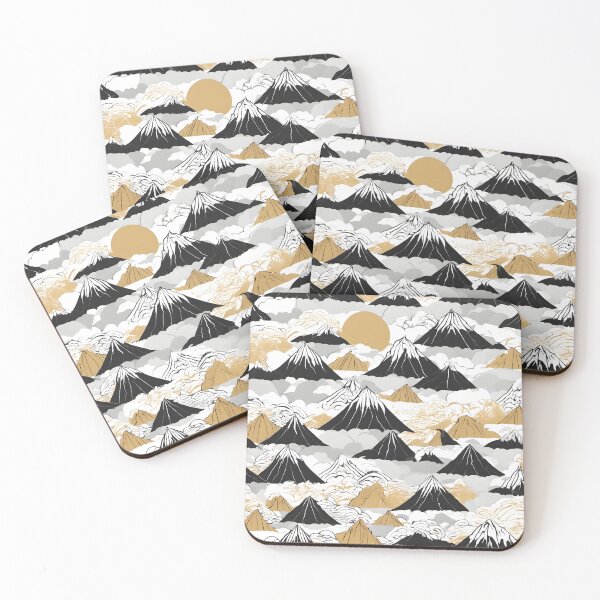 Artikelvorschau, Japanese Japanese Traditional Pattern - Traditional ゴールドと白、黒、シルバー Wagara Design entworfen und verkauft von KS-PopArtJapan.