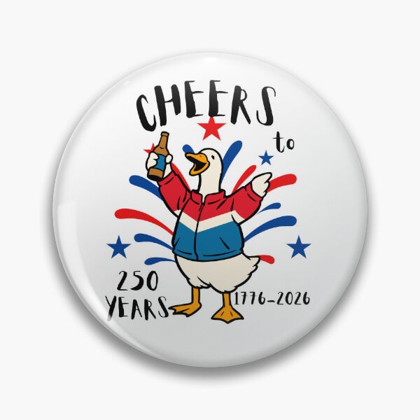 Item preview, Cheers to 250 Years America, USA Freedom, Independence Day Silly Goose designed and sold by Forevermore.