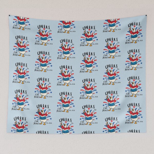 Item preview, Cheers to 250 Years America, USA Freedom, Independence Day Silly Goose designed and sold by Forevermore.