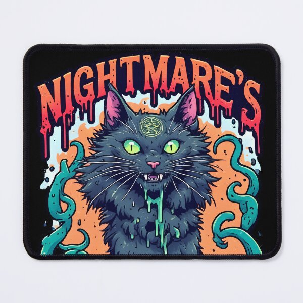 Item preview, Nightmare Black Cat Gothic Dark Fantasy designed and sold by Neer arts.