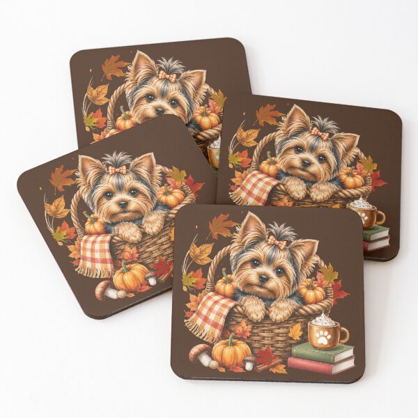 Item preview, Fall Yorkie Dog Autumn Pumpkin Yorkshire Terrier designed and sold by tamdevo1.