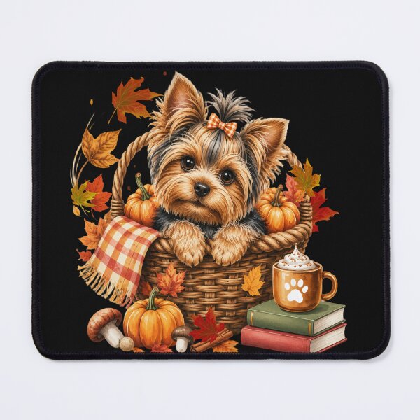 Item preview, Fall Yorkie Dog Autumn Pumpkin Yorkshire Terrier designed and sold by tamdevo1.
