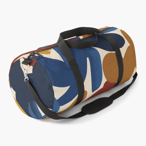 Item preview, Bold Abstract Expressionist Brushstroke Pattern | Vibrant Red Blue Gold Seamless Repeat designed and sold by Midnight Veil Designs.