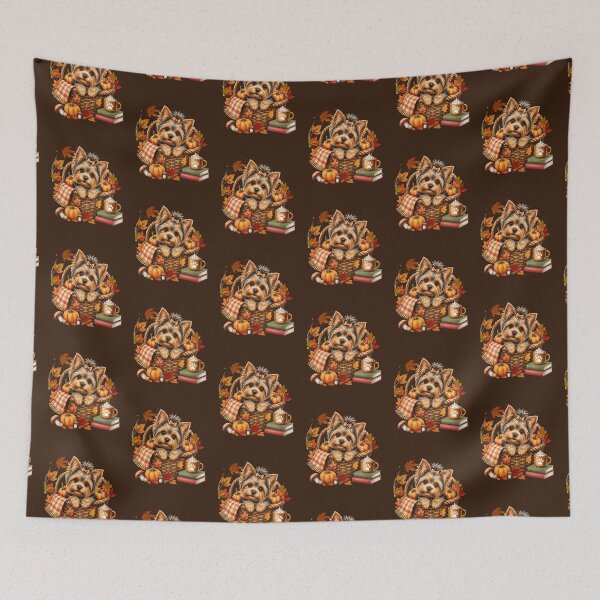 Item preview, Fall Yorkie Dog Autumn Pumpkin Yorkshire Terrier designed and sold by tamdevo1.