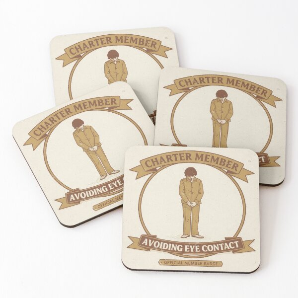 Item preview, The Society for Avoiding Eye Contact — Charter Member designed and sold by PictorialWhimsy.