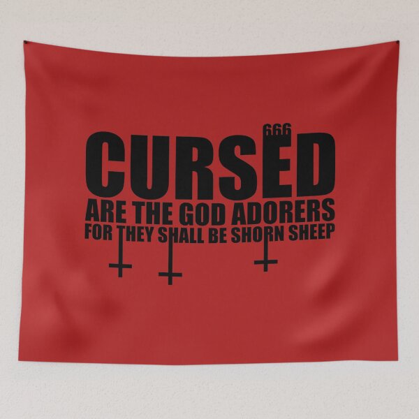 Item preview, Cursed are the God Adorers designed and sold by Tunablessed.