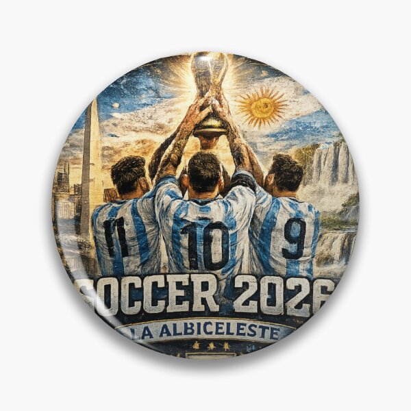 Item preview, Argentina Soccer 2026 Shirt – La Albiceleste Football Fan Gift designed and sold by UrbanPrintVibes.