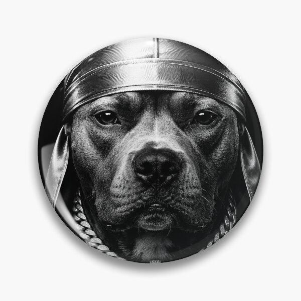 Item preview, Gangster Puppy Durag Shirt | Tough Dog Meme Graphic | Urban Pitbull Vintage designed and sold by SlocifieShop.