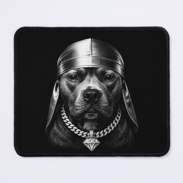 Item preview, Gangster Puppy Durag Shirt | Tough Dog Meme Graphic | Urban Pitbull Vintage designed and sold by SlocifieShop.