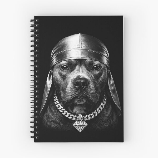 Item preview, Gangster Puppy Durag Shirt | Tough Dog Meme Graphic | Urban Pitbull Vintage designed and sold by SlocifieShop.