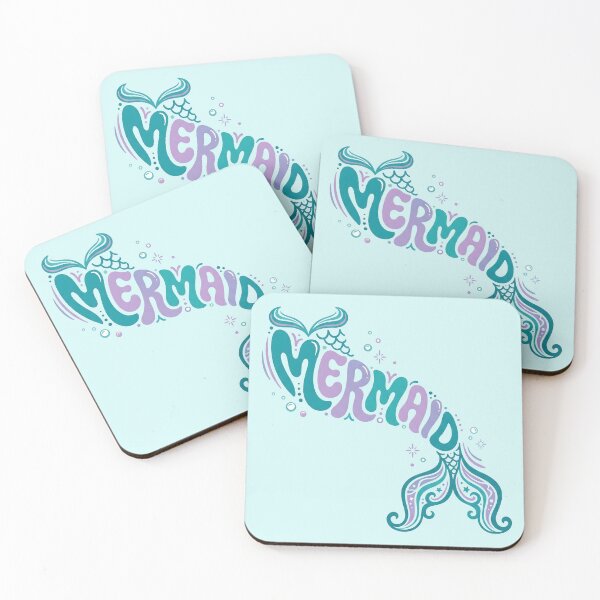 Item preview, Mermaid – Groovy Coastal Word Design designed and sold by Sea Gem.