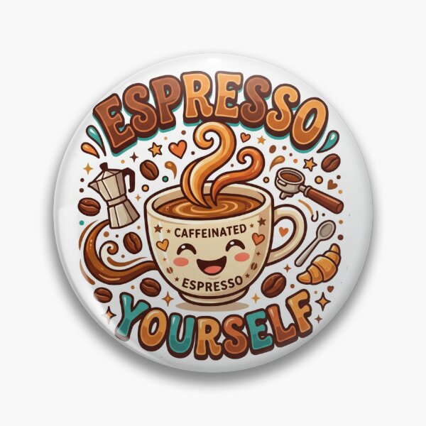 Item preview, Espresso Yourself Funny Coffee Lover Design designed and sold by Pixel Analytics.