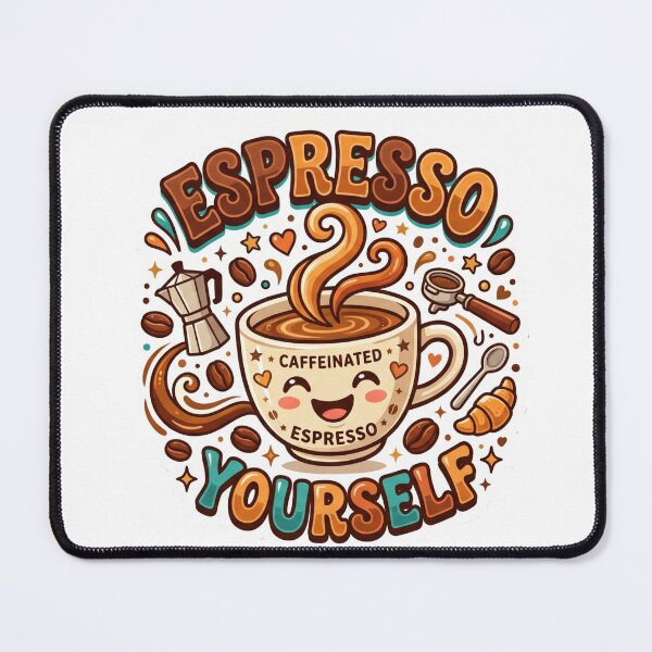 Item preview, Espresso Yourself Funny Coffee Lover Design designed and sold by Pixel Analytics.