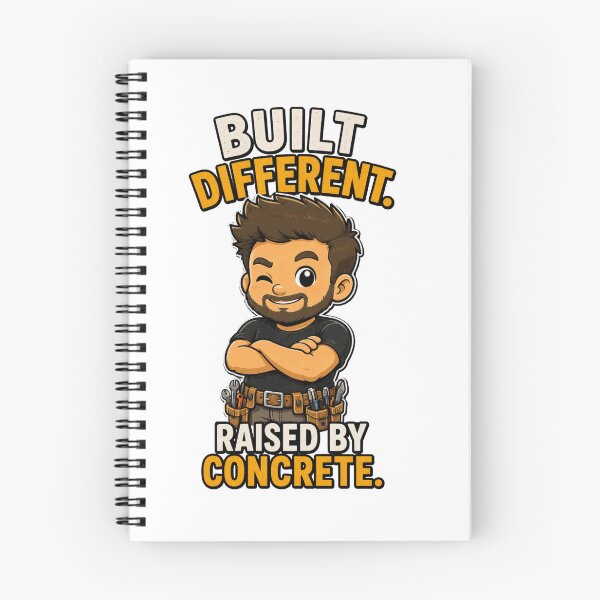 Item preview, Funny Construction Dad Shirt Built Different Raised By Concrete designed and sold by PINK FREE.