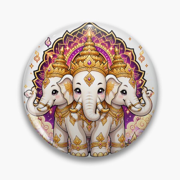 Item preview, Erawan — Three-Headed Celestial Elephant designed and sold by NUFADE.