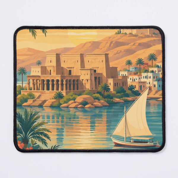 Item preview, Aswan Egypt Travel Print designed and sold by MatthewHeights.