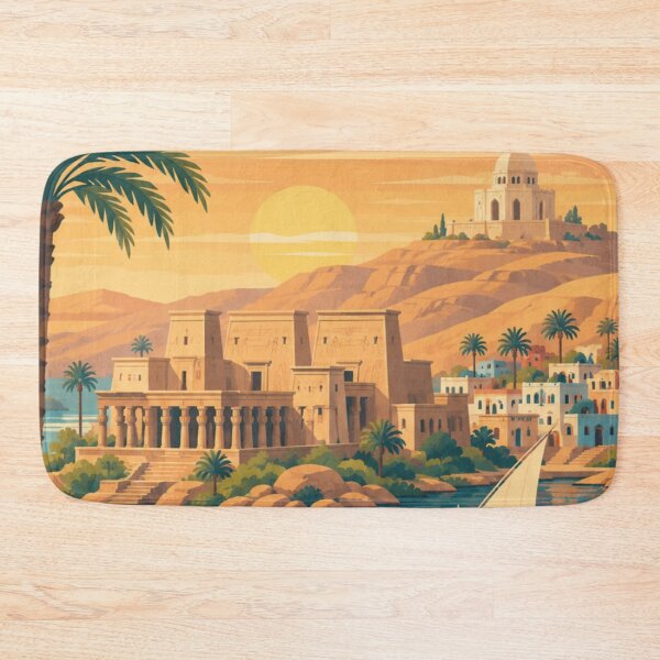 Item preview, Aswan Egypt Travel Print designed and sold by MatthewHeights.