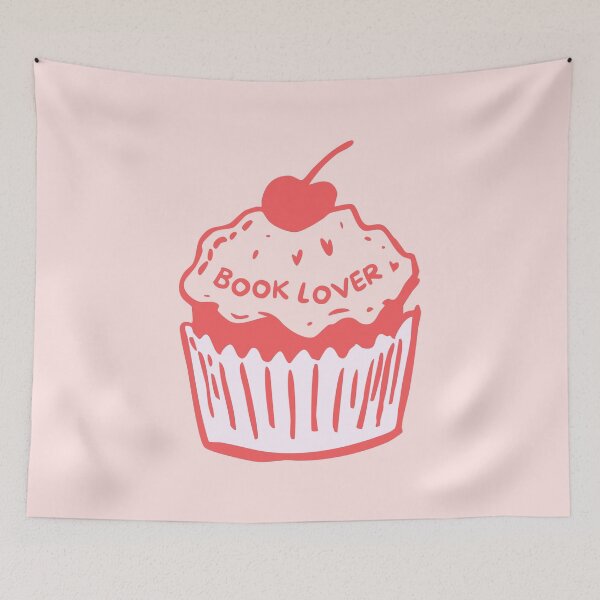 Item preview, Pink Book Lover Cupcake designed and sold by soheedesigns.
