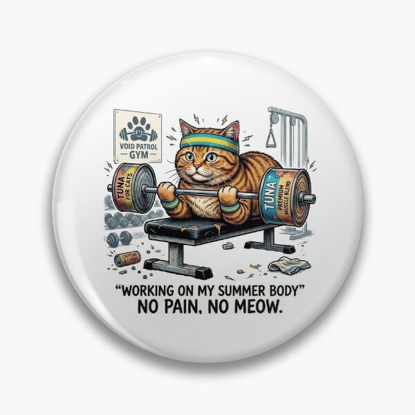 Item preview, Funny Gym Cat Fitness Weightlifting Working On My Summer Body designed and sold by OnikaD art.