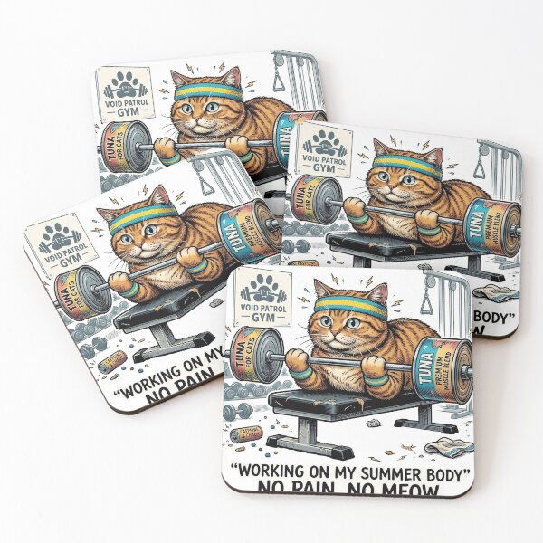 Item preview, Funny Gym Cat Fitness Weightlifting Working On My Summer Body designed and sold by OnikaD art.