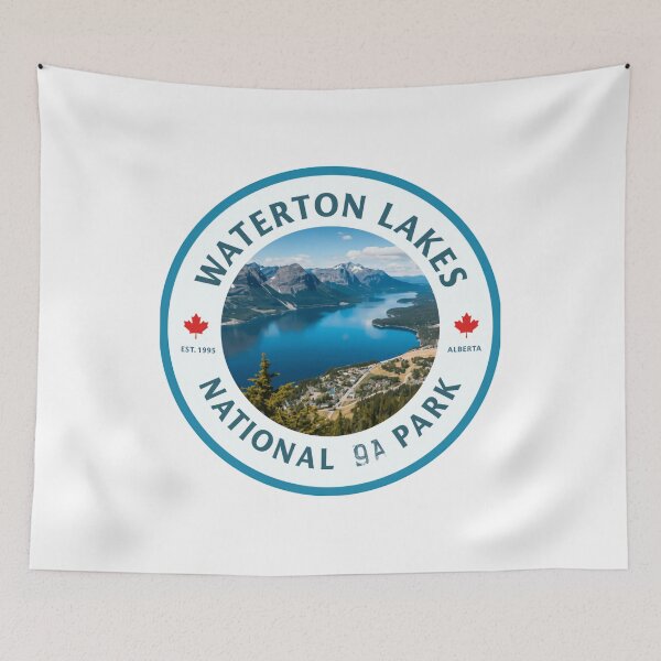 Item preview, Waterton Lakes National Park Est. 1905 Alberta Canada Travel Explorer Souvenir designed and sold by JonesFlora2025.