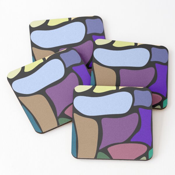 Item preview, Colorful Abstract Organic Shapes Modern Minimalist Wall Art designed and sold by PixelParinda.