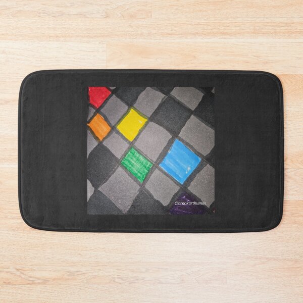 Item preview, Rainbow Checkerboard Grays designed and sold by DancingCreek.