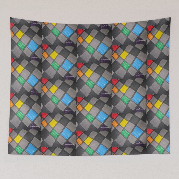 Item preview, Rainbow Checkerboard Grays designed and sold by DancingCreek.