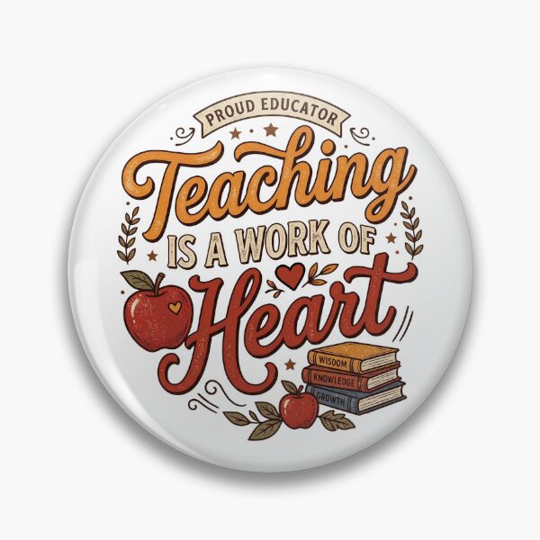 Item preview, Teaching Is a Work of Heart Teacher Gift designed and sold by DesignedByMarty.