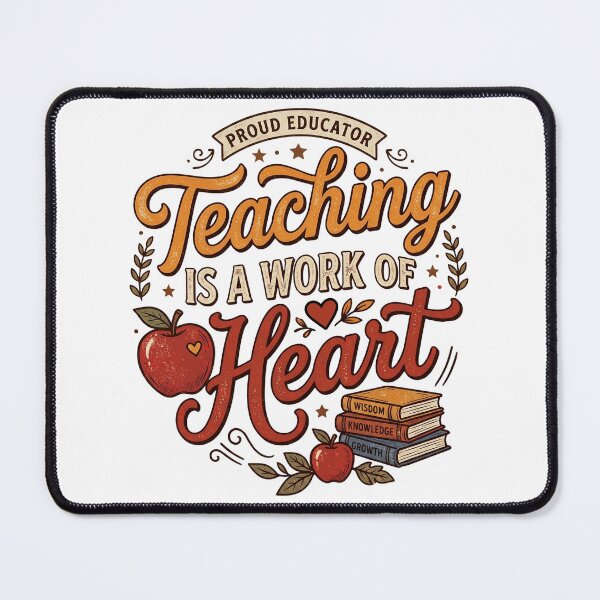 Item preview, Teaching Is a Work of Heart Teacher Gift designed and sold by DesignedByMarty.