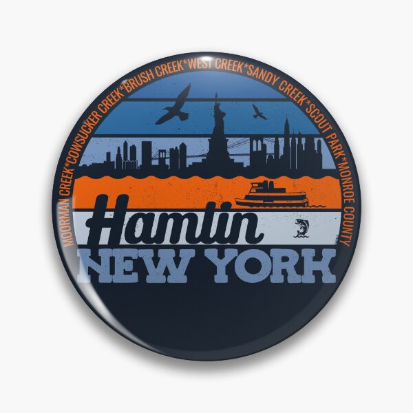 Item preview, Hamlin New York Sunset Retro Vintage Local Pride Logo designed and sold by CRHPOD20.