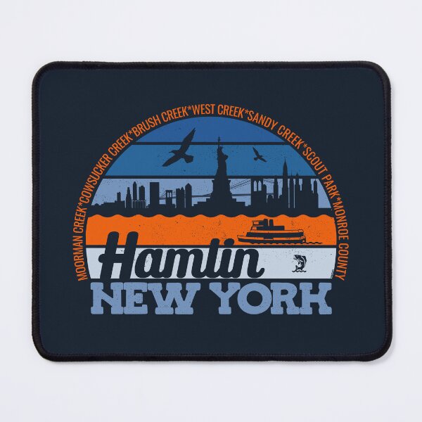 Item preview, Hamlin New York Sunset Retro Vintage Local Pride Logo designed and sold by CRHPOD20.