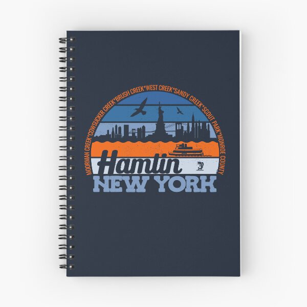 Item preview, Hamlin New York Sunset Retro Vintage Local Pride Logo designed and sold by CRHPOD20.