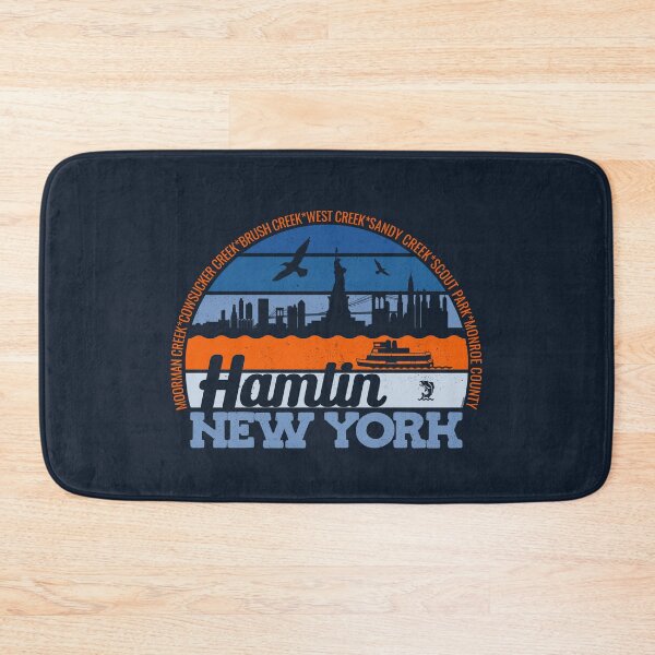 Item preview, Hamlin New York Sunset Retro Vintage Local Pride Logo designed and sold by CRHPOD20.