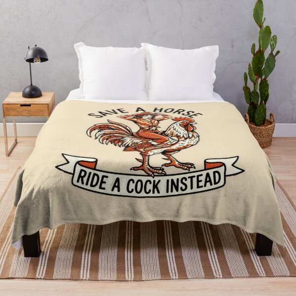 Item preview, Save A Horse Ride A Cock Instead Cowgirl Rooster Graphic — Funny Western Innuendo Humor designed and sold by SkTee2k.