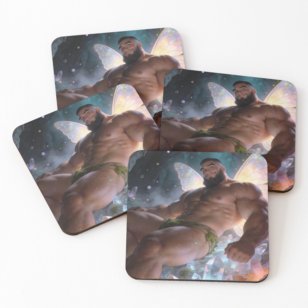 Item preview, Coasters (Set of 4) designed and sold by BoyfriendAI.