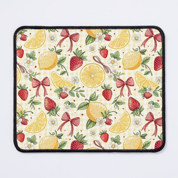 Item preview, Strawberry Lemon Coquette Bow Pattern designed and sold by Petal & Pattern Co.