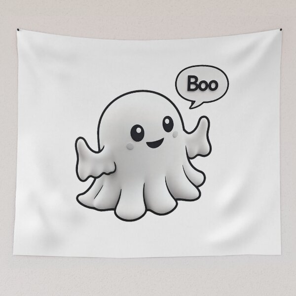 Item preview, Boo! — Cute Little Ghost designed and sold by ArtMindFusion.