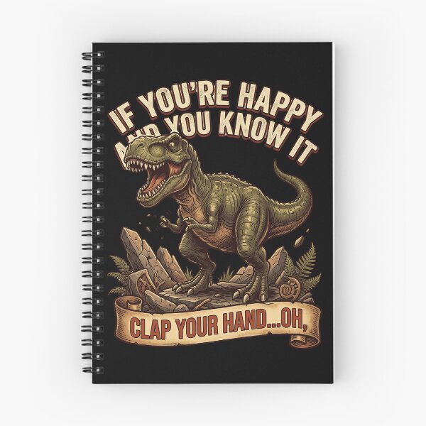 Item preview, If You're Happy And You Know It Clap Your Hand Oh - Funny T Rex Dinosaur Humor designed and sold by Cree8if.