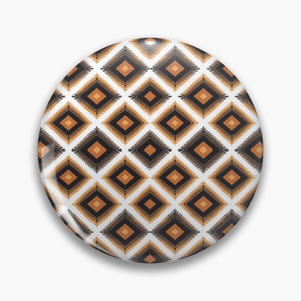 Item preview, Elegant African Diamond Pattern — Seamless Geometric Tribal Print in Brown Amber and Cream designed and sold by RachaelSam.